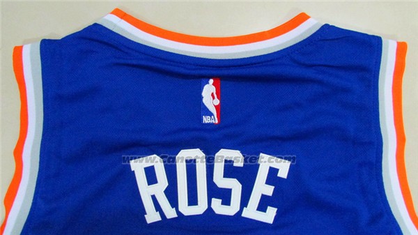Maglia New York Knicks Derrick Rose #25 Blu